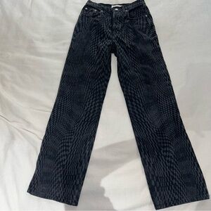 Topshop - black patterned jeans